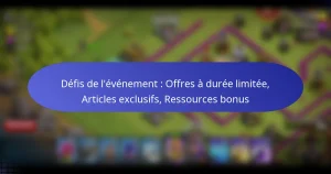 Read more about the article Défis de l’événement : Offres à durée limitée, Articles exclusifs, Ressources bonus