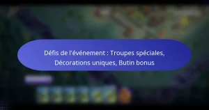 Read more about the article Défis de l’événement : Troupes spéciales, Décorations uniques, Butin bonus