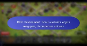 Read more about the article Défis d’événement : bonus exclusifs, objets magiques, récompenses uniques