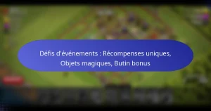 Read more about the article Défis d’événements : Récompenses uniques, Objets magiques, Butin bonus